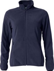 Clique Damska kurtka z microfleece - antipilling, ciemny granat – dark navy. Niebieskie kurtki damskie CLIQUE, xs, bez wzorów, z poliesteru, bez kaptura. Za 162.74 zł.