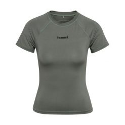 Koszulka damska Hummel Prima. Szare koszulki sportowe damskie Hummel, xl, bez wzorów, z materiału, bez kołnierzyka, bez ramiączek, na fitness i siłownię. Za 167.00 zł.