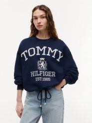 Tommy Hilfiger Bluza Kobiety Bawełna niebieski, XL. Niebieskie bluzy damskie Tommy Hilfiger, xl, bez wzorów, z bawełny, bez kaptura. Za 649.95 zł.