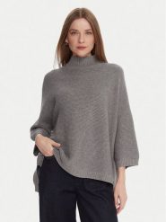 Kontatto Sweter 3M0848C Szary Relaxed Fit. Szare swetry damskie Kontatto, m, bez wzorów, z syntetyku, bez kołnierzyka, bez ramiączek, bez kaptura. Za 379.99 zł.