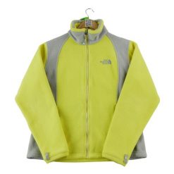 Second life - Kurtka polarowa TNF Yellow dla kobiet - Stan bardzo dobry. Żółte kurtki damskie The North Face, bez wzorów, z polaru, bez kaptura, trekkingowe. Za 152.24 zł.