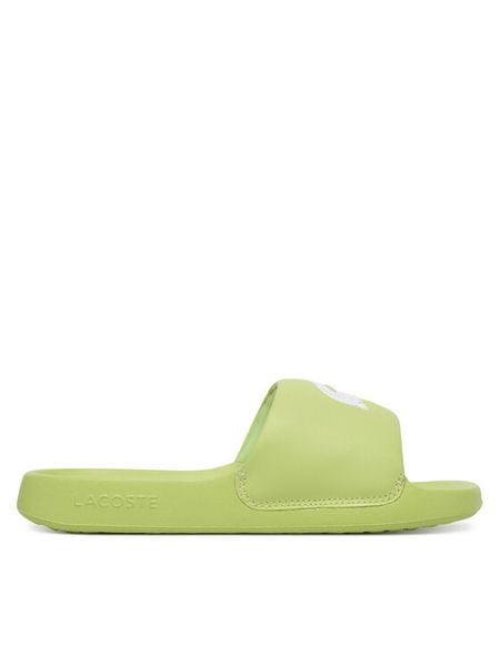 Lacoste Klapki Serve 1.0 51CFA0006 2K8 Zielony. Zielone klapki damskie Lacoste, bez wzorów, ze skóry, bez obcasa. Za 231.99 zł.