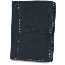 Portfel Skórzany Męski Duży Granatowy Wild Horse Rfid G74. Niebieskie portfele męskie bez wzorów. Za 59.99 zł.