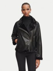 Rinascimento Kożuch sztuczny CFC0127149003 Czarny Regular Fit. Czarne płaszcze damskie Rinascimento, xs, bez wzorów, z syntetyku, bez kaptura. Za 784.99 zł.
