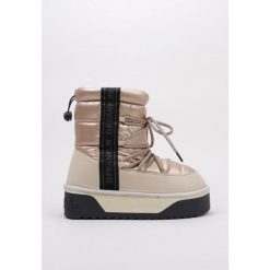 Buty śniegowce damskie D.Franklin ocieplane. Brązowe śniegowce i trapery damskie D.Franklin, z materiału. Za 242.48 zł.