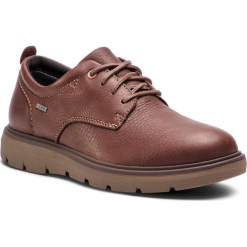Półbuty CLARKS - Un Map Lo Gtx GORE-TEX 261367257 Dark Brown Lea. Brązowe półbuty na co dzień męskie Clarks, z gore-texu. Za 589.00 zł.