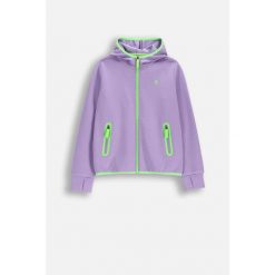 Bluza sportowa dla dzieci Lemon Exlopre WL6 rozpinana fioletowa. Fioletowe bluzy dla dziewczynek LEMON explore, bez wzorów, z elastanu, bez ramiączek, z kapturem. Za 89.90 zł.