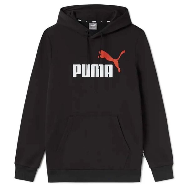 Bluza Puma Ess+ 2 Z Dużym Logo Bluza Fl Dorosłych. Czarne bluzy męskie Puma, s, bez wzorów, bez kaptura. W wyprzedaży za 182.60 zł.