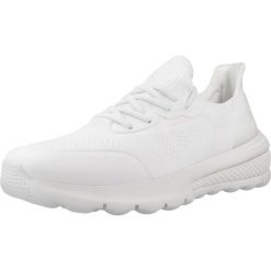 Kapcie GEOX D SPHERICA ACTIF Biały. Białe kapcie damskie Geox, bez wzorów, z tkaniny. Za 409.99 zł.