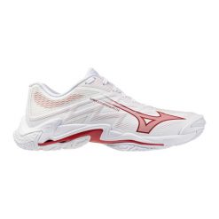 Buty do siatkówki dla kobiet Mizuno Wave Lightning Elite. Białe obuwie sportowe damskie Mizuno, bez wzorów, z materiału, na fitness i siłownię, mizuno wave. Za 709.00 zł.