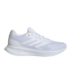 Buty do biegania adidas Runfalcon 5 Running W IH7760 białe. Białe obuwie sportowe damskie bez wzorów, z gumy, do biegania. Za 332.37 zł.