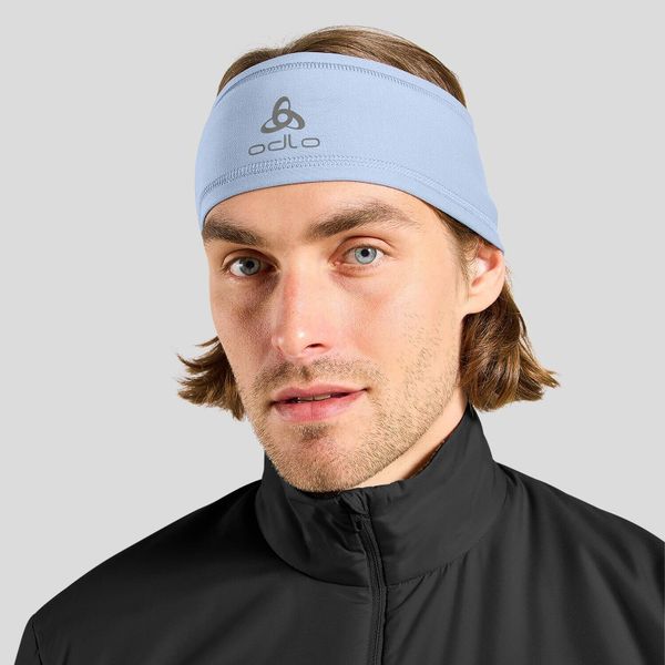 Opaska Odlo Headband POLYKNIT WARM. Szare czapki i kapelusze damskie Odlo, na zimę, bez wzorów, sportowe. Za 99.99 zł.