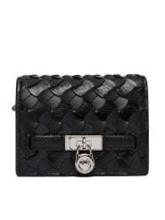 MICHAEL Michael Kors Portfel 32R6SNXD1L Czarny. Czarne portfele damskie MICHAEL Michael Kors, bez wzorów, ze skóry. Za 549.99 zł.