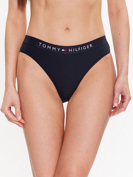 Tommy Hilfiger Figi klasyczne UW0UW04145 Granatowy. Niebieskie figi damskie Tommy Hilfiger, s, bez wzorów, z bawełny. Za 59.99 zł.