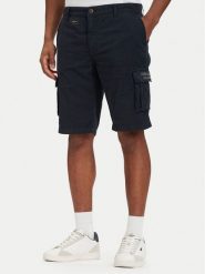 Aeronautica Militare Szorty materiałowe 261BE0066UCT01122 Granatowy Regular Fit. Niebieskie szorty męskie Aeronautica Militare, m, bez wzorów, z bawełny. Za 569.99 zł.