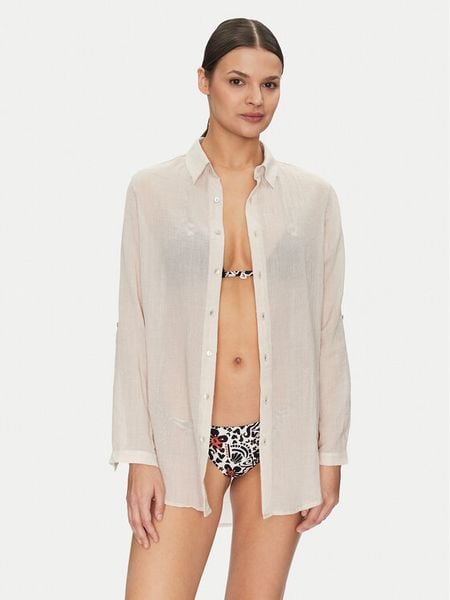 Banana Moon Koszula Gary Adilson HPP41 Beżowy Regular Fit. Brązowe bluzki damskie Banana Moon, m, bez wzorów, z syntetyku, bez kołnierzyka, bez ramiączek. Za 239.99 zł.