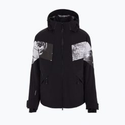 Kurtka narciarska męska EA7 Emporio Armani Giubbotto 6RPG01. Czarne kurtki snowboardowe męskie EA7 Emporio Armani, na zimę, m, bez wzorów, z elastanu, narciarskie, Dermizax. Za 1,889.00 zł.