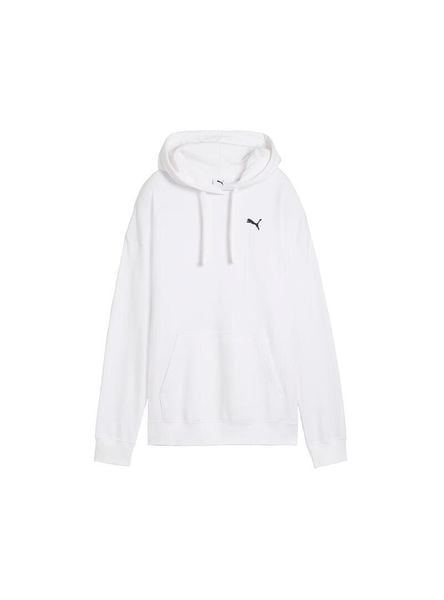 Bluza Puma Ess Relaxed Męska Biała. Białe bluzy męskie Puma, m, bez wzorów, z bawełny, z kapturem, na fitness i siłownię. Za 191.15 zł.