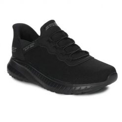 Buty treningowe męskie Skechers 118300BBK. Czarne buty sportowe męskie Skechers, z materiału, bez zapięcia. Za 397.00 zł.