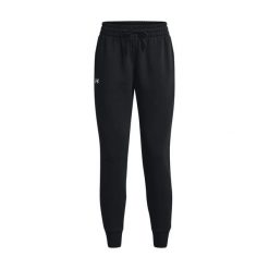 Polarowe Spodnie Joggery Under Armour Ua Rival Damskie. Białe spodnie sportowe damskie Under Armour, l, bez wzorów, z materiału. Za 238.65 zł.