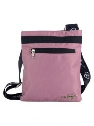 Damska torebka na ramię z regulowanym paskiem – Dusty Rose Meatfly. Czerwone torby na ramię damskie Meatfly, bez wzorów, z materiału, eleganckie, małe, bez dodatków. Za 101.99 zł.
