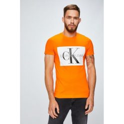 Calvin Klein Jeans - T-shirt/polo J30J307843. Szare koszulki polo męskie Calvin Klein Jeans, z nadrukiem, z bawełny. Za 199.90 zł.