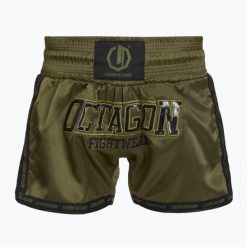 Spodenki treningowe Octagon KickboxingMuay Thai Legion Future Premium. Zielone krótkie spodenki sportowe męskie OCTAGON, l, bez wzorów, z materiału, na fitness i siłownię. Za 169.99 zł.