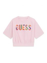 Guess T-Shirt J6GI16 K6YW4 Różowy Boxy Fit. Czerwone t-shirty i topy dla dziewczynek Guess, z aplikacjami, z bawełny, bez ramiączek. Za 124.99 zł.