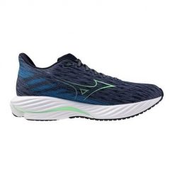 Buty do biegania męskie Mizuno Wave Rider 28. Niebieskie buty sportowe męskie Mizuno, z materiału, bez zapięcia, do biegania, mizuno wave. Za 686.00 zł.