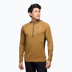 Bluza trekkingowa męska Black Diamond Alpenglow Pro Hoody. Brązowe bluzy męskie Black Diamond, m, bez wzorów, bez kaptura. Za 339.99 zł.