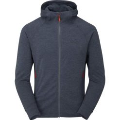 Bluza z kapturem Rab Nexus. Niebieskie bluzy męskie RAB, na wiosnę, m, bez wzorów, z elastanu, z kapturem. Za 389.99 zł.