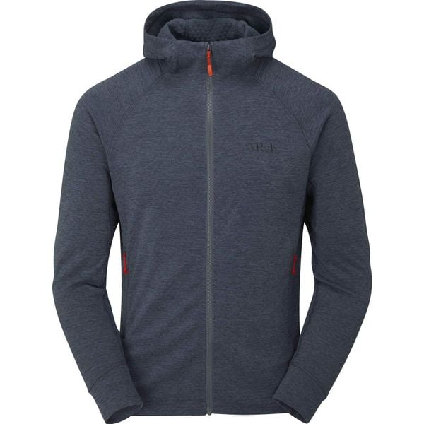 Bluza z kapturem Rab Nexus. Niebieskie bluzy męskie RAB, na wiosnę, m, bez wzorów, z elastanu, z kapturem. Za 509.99 zł.