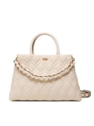 Guess Torebka Maxine HWQG97 33060 Kremowy. Białe torebki do ręki damskie Guess, z aplikacjami, ze skóry, bez dodatków. Za 674.99 zł.