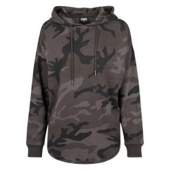 Bluza damska z kapturem Urban Classic Camo. Czarne bluzy damskie Urban Classics, bez wzorów, z kapturem. Za 211.00 zł.