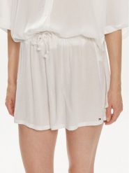 Tommy Hilfiger Szorty materiałowe UW0UW05332 Biały Relaxed Fit. Białe szorty damskie Tommy Hilfiger, m, bez wzorów, z materiału. Za 169.99 zł.