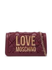 LOVE MOSCHINO Torebka JC5603PP1PL1055A Bordowy. Czerwone torebki do ręki damskie Love Moschino, bez wzorów, ze skóry, wizytowe, bez dodatków. Za 669.99 zł.