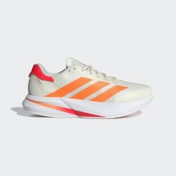 Buty Duramo Speed 2 Running. Białe buty sportowe męskie Adidas, z materiału, bez zapięcia, do biegania. Za 399.00 zł.