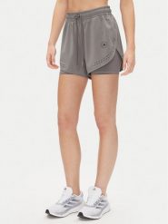 Adidas by Stella McCartney Szorty sportowe TruePurpose 2-in-1 JI5220 Szary Regular Fit. Szare szorty sportowe damskie adidas by Stella McCartney, xs, bez wzorów, z syntetyku, sportowe, na fitness i siłownię. Za 309.99 zł.