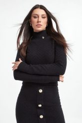 Sweter damski dzianinowy BABYLON. Swetry damskie Babylon, bez wzorów, z dzianiny, bez kołnierzyka, bez ramiączek, bez kaptura. W wyprzedaży za 736.47 zł.