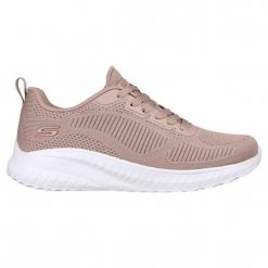 Obuwie do Biegania dla Dorosłych Skechers Bobs Sport Squad Różowy. Czerwone obuwie sportowe damskie Skechers, bez wzorów, z materiału, do biegania. Za 289.99 zł.