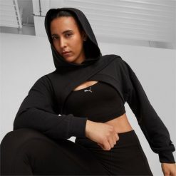Puma Bluza Fit Move Crop 52386801. Białe bluzy damskie Puma, l, bez wzorów, bez kaptura, na fitness i siłownię. Za 182.99 zł.