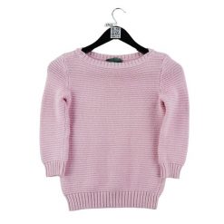 Sweter damski w kolorze różowym. Czerwone swetry damskie Ralph Lauren, l, bez wzorów, z dzianiny, eleganckie, bez kołnierzyka, bez ramiączek, bez kaptura. Za 51.08 zł.