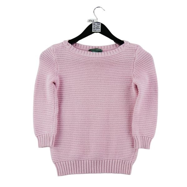Sweter damski w kolorze różowym. Czerwone swetry damskie Ralph Lauren, l, bez wzorów, z dzianiny, eleganckie, bez kołnierzyka, bez ramiączek, bez kaptura. Za 51.08 zł.