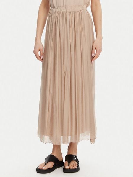 ViCOLO Spódnica midi TD0022 Beżowy Regular Fit. Brązowe spódnice damskie ViCOLO, m, bez wzorów, z wiskozy, midi. Za 209.99 zł.