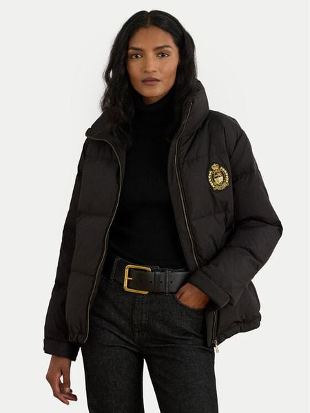 LAUREN RALPH LAUREN Kurtka puchowa 297P04125001 Czarny Regular Fit. Czarne kurtki damskie Lauren Ralph Lauren, xl, bez wzorów, z puchu, bez kaptura. Za 1,299.00 zł.