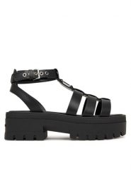 Tommy Jeans Sandały Tjw Fisherman Leather Max Sandal EN0EN02943 Czarny. Czarne sandały damskie Tommy Jeans, bez wzorów, z jeansu, bez obcasa, na płaskiej podeszwie, bez zapięcia. Za 489.99 zł.