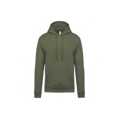Bluza z kapturem Kariban. Zielone bluzy męskie KARIBAN, xl, bez wzorów, z bawełny, z kapturem. Za 192.00 zł.
