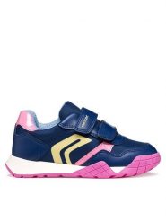 Geox Sneakersy J Rann-E Girl J65P8A 0FU54 C4RE8 S Granatowy. Niebieskie buty sportowe dziewczęce Geox, bez wzorów, z materiału, bez zapięcia. Za 229.99 zł.