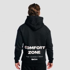 Bluza męska fitness z kapturem i zamkiem Zone Zip Up. Czarne bluzy męskie GYMBEAM, m, bez wzorów, z bawełny, z kapturem. Za 143.90 zł.