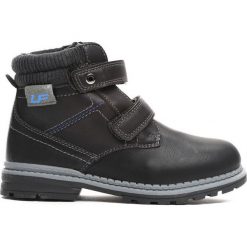 Czarne Traperki Oppidan. Czarne buty zimowe chłopięce Born2be, z materiału. Za 79.99 zł.